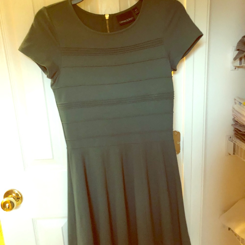 green a-line dress